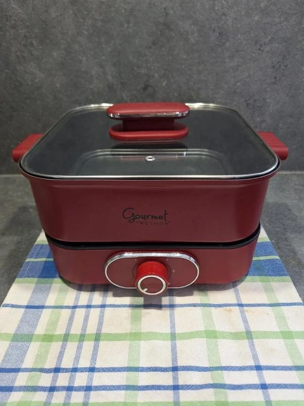 Cuiseur électrique multifonction – Gourmet par KEENOX – Rouge – Neuf – photo 2